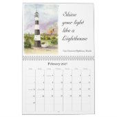 Waterverf vuurtoren van JC Prida Fine Art Kalender (Feb 2027)