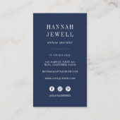 Waterverf vuurtoren visitekaartje (Achterkant)