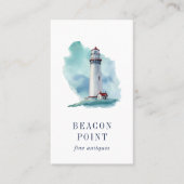 Waterverf vuurtoren visitekaartje (Voorkant)