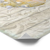 Waterverf vuurtorens - stralen katoendeeg poster (Hoek)