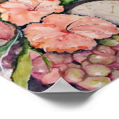 Waterverf wacht nog steeds op fruit poster (Hoek)