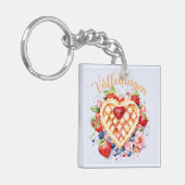 Waterverf Wafeldag, Våffeldagen Sleutelhanger (Voorkant Links)