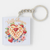 Waterverf Wafeldag, Våffeldagen Sleutelhanger (Achterkant)