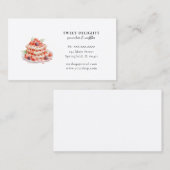 Waterverf wafels ontbijt Bakkerij Visitekaartje (Voorkant / Achterkant)