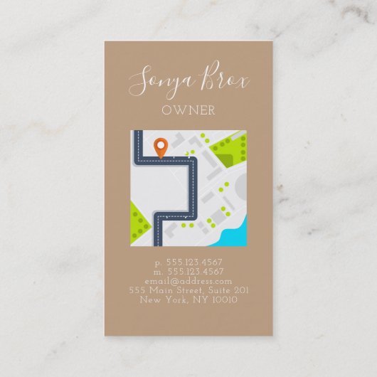 Waterverf Waffle logo restaurant kaart Visitekaartje (Achterkant)