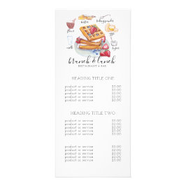 Waterverf Waffle logo restaurant recept Business Reclamekaart