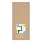 Waterverf Waffle logo restaurant recept Business Reclamekaart (Achterkant)