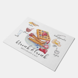 Waterverf Waffle recipe restaurant Business Deurmat