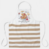 Waterverf Waffle recipe restaurant Business Schort (Voorkant)