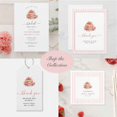 Waterverf Waffles Ontbijt Brunch Vrijgezellenfeest Kaart