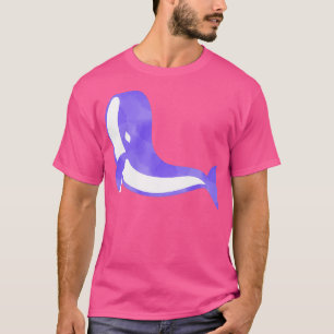 waterverf walvis 1 t-shirt