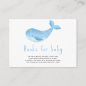 Waterverf walvis - boeken voor baby informatiekaartje (Voorkant)