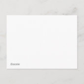 Waterverf-walvis en ankerpatroon briefkaart (Achterkant)