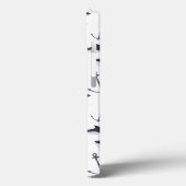 Waterverf-walvis en ankerpatroon Case-Mate iPhone case (Achterkant / Links)