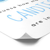 Waterverf walvis - Hoeveel snoepjes zitten er in d Poster (Hoek)