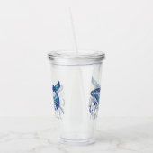 Waterverf walvis - Ik walgelijk altijd van je Acryl Drinkbeker (Links)