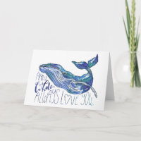 Waterverf walvis - Ik walgelijk altijd van je