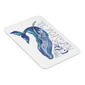 Waterverf walvis - Ik walgelijk altijd van je Magneet (Rechterzijde)