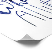 Waterverf walvis - Ik walgelijk altijd van je Poster (Hoek)