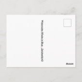 Waterverf walvis in blauw Briefkaart (Achterkant)