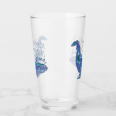 Waterverf walvis - Liefde zo groot als de oceaan Glas (Links)