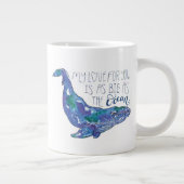 Waterverf walvis - Liefde zo groot als de oceaan Grote Koffiekop (Rechts)