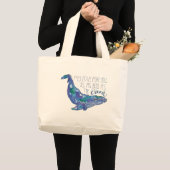 Waterverf walvis - Liefde zo groot als de oceaan Grote Tote Bag (Voorkant (product))