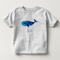 Waterverf walvis Mariene Kinderen Gepersonaliseerd