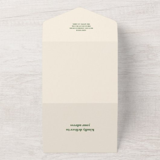 Waterverf walvis onder het Baby shower Zee All In One Uitnodiging (Buitenkant)