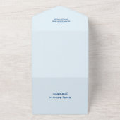 Waterverf walvis onder het Baby shower Zee All In One Uitnodiging (Buitenkant)