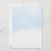 Waterverf walvis onder het Baby shower Zee Kaart (Achterkant)