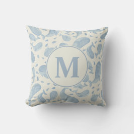 Waterverf Walvis Paisley Slaapkamer | Monogram Kussen