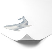 Waterverf walvis print (Hoek)