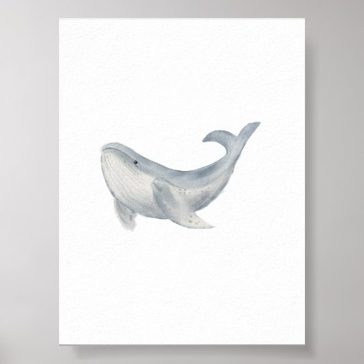 Waterverf walvis print (Voorkant)