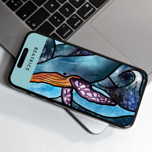 Waterverf walvis Tropisch Case-Mate iPhone Case