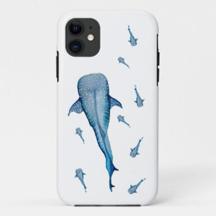 Waterverf walvishaai Case-Mate iPhone case