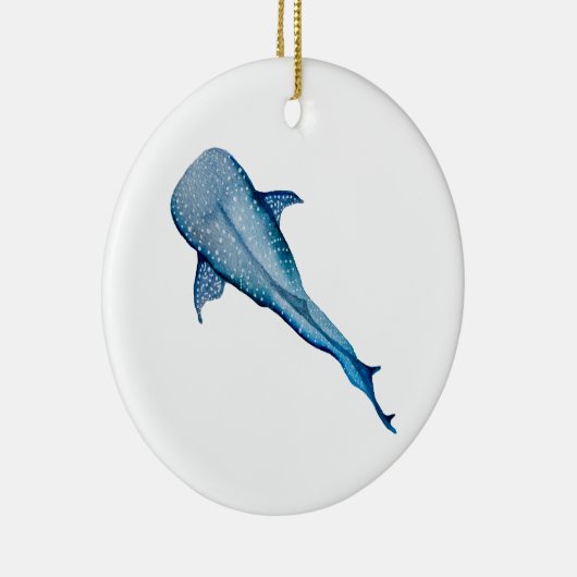 Waterverf walvishaai keramisch ornament (Rechts)