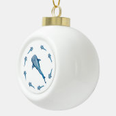 Waterverf walvishaai keramische bal ornament (Rechts)