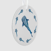 Waterverf walvishaai ornament (voorkant)