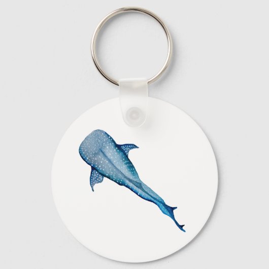 Waterverf walvishaai sleutelhanger (Voorkant)