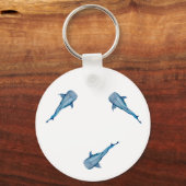 Waterverf walvishaai sleutelhanger (Achterkant)