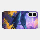 Waterverf walvissen Abstracte oceaan tuin Case-Mate iPhone Case (Achterkant (horizontaal))