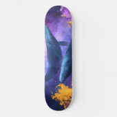 Waterverf walvissen Abstracte oceaan tuin Persoonlijk Skateboard (Voorkant)