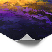 Waterverf walvissen Abstracte oceaan tuin Poster (Hoek)