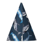 Waterverf walvissen feesthoedjes (Achterkant)