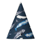 Waterverf walvissen feesthoedjes (Links)