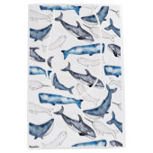 Waterverf walvissen medium cadeauzakje (Voorkant)