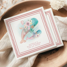Waterverf Walvissen Meisje Baby Shower