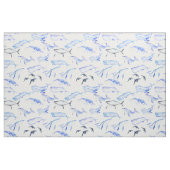 Waterverf walvissen met Dolphins Pattern Stof (Fat Quarter)