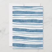 Waterverf Walvissen Onder de Zee Baby Shower Kaart (Achterkant)